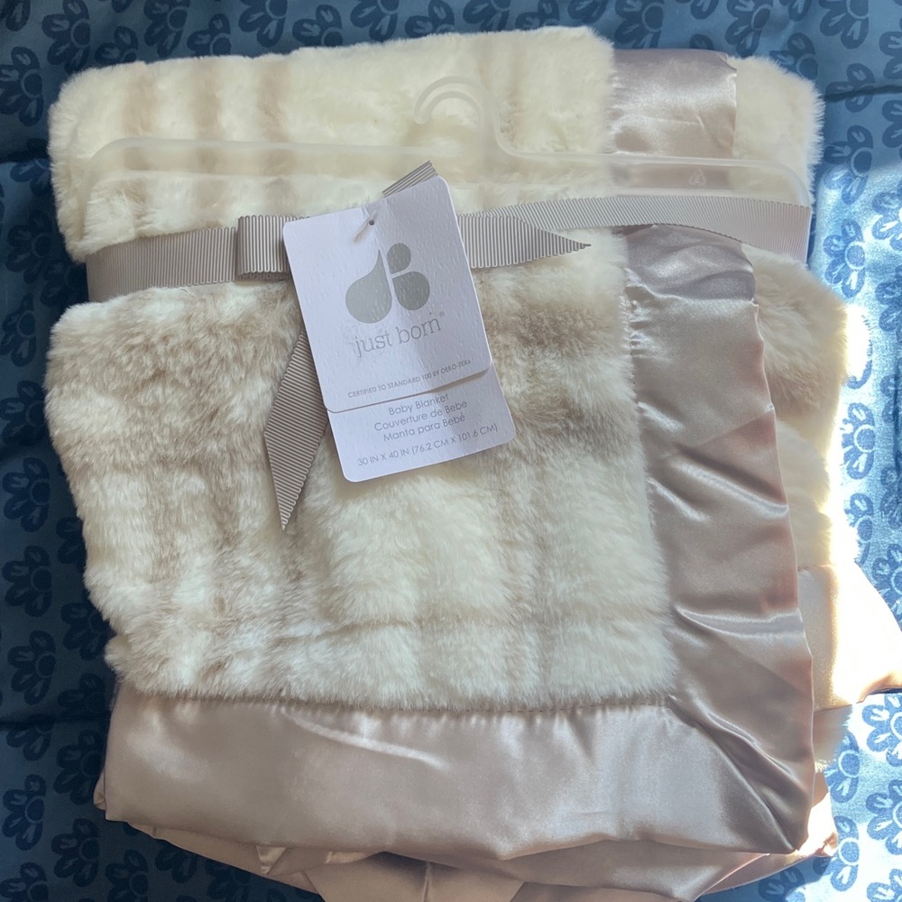 Cream Baby Blanket